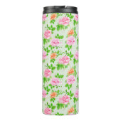 Blumenrosa-Muster-2367 Thermosbecher (Rückseite)