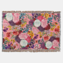 Blumenrosa Muster Decke