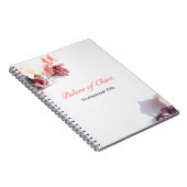 Blumenrosa Notizblock (Rechte Seite)