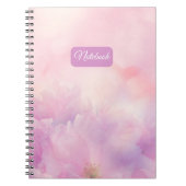 Blumenrosa Personalisiertes Notebook - Individuell Notizblock (Vorderseite)