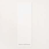 Blumenrosa Pet Lovers Paw Print Yogamatte (Rückseite)