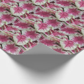Blumenrosa Pflanzen Geschenkpapier (Ecke)