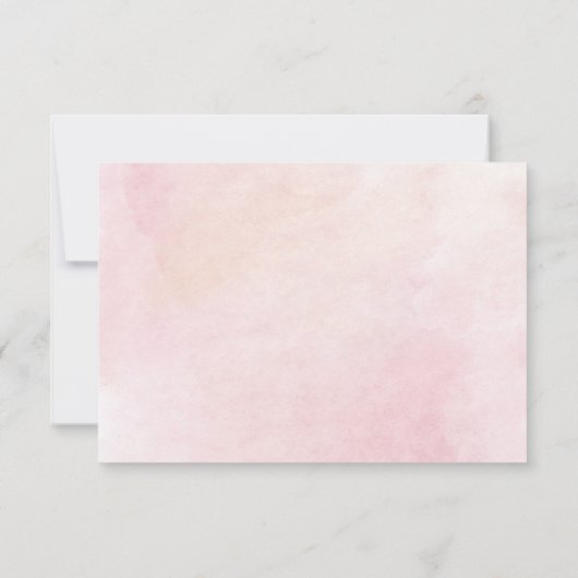 Blumenrosa Quinceanera 15. Geburtstag RSVP Karte (Rückseite)