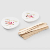 Blumenrosa Rosenblütenhochzeit Fächer (Non-assembled)