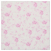 Blumenrosa Rosenmuster Elegant Stoff (Muster)
