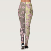 Blumenrosa Sakura Blume Leggings (Rückseite)