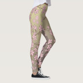 Blumenrosa Sakura Blume Leggings (Rechts)