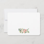 Blumenrosa Silberes Brautparty Tee Party UAWG R RSVP Karte (Rückseite)