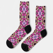 Blumenrosa Socken (Linkes Detail)