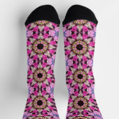 Blumenrosa Socken (Oben)