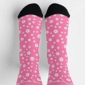 Blumenrosa Socken (Oben)