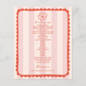 Blumenrosa-Streifenhochzeit (Rückseite)