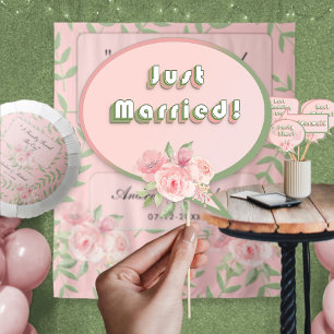 Blumenrosa, trendy, florales Foto, Standseife Poster