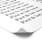 Blumenrosa und goldene Hochzeitsstiftung Poster (Ecke)