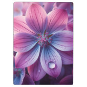 Blumenrosa und Lila Lilac Klemmbrett (Rückseite)