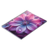 Blumenrosa und Lila Lilac Notizblock (Linke Seite)