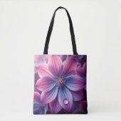 Blumenrosa und Lila Lilac Tasche (Vorderseite)
