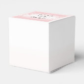 Blumenrosa Vintage Wedding Gevor Box Geschenkschachtel (Rückseite)