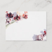 Blumenrosa Visitenkarte (Rückseite)
