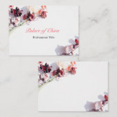Blumenrosa Visitenkarte (Vorne/Hinten)