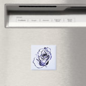 Blumenrose Magnet (In Situ (Geschirrspüler))