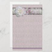 BlumenRosen-Briefpapier Briefpapier (Vorne/Hinten)