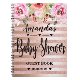 BlumenRosen-Goldbaby-DuscheGuestbook I Notizblock