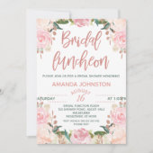 BlumenRosen-Goldbrautmittagessen-Einladungen Einladung (Vorderseite)