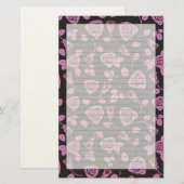 BlumenRosen-Hintergrund Briefpapier (Vorne/Hinten)