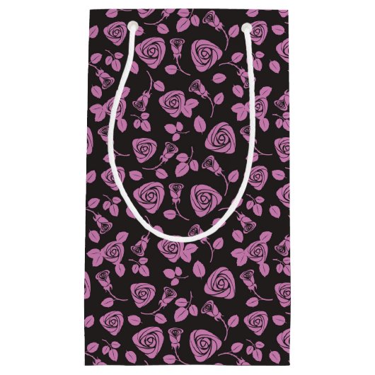 BlumenRosen-Hintergrund Kleine Geschenktüte (Vorderseite)