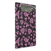 BlumenRosen-Hintergrund Mini Klemmbrett (Schrägansicht)