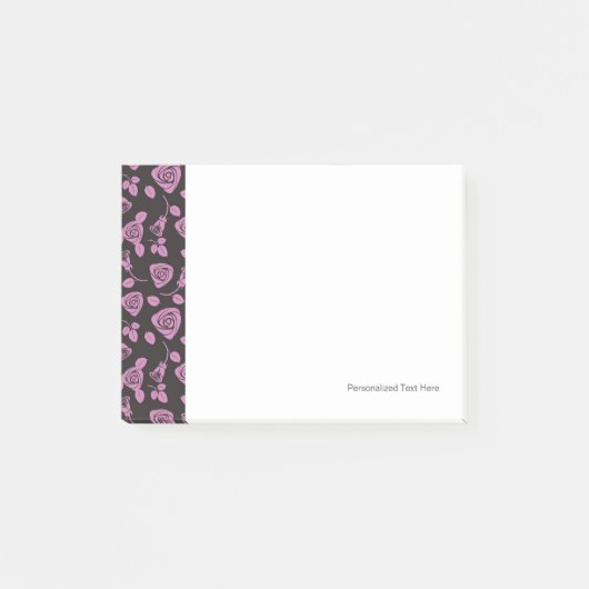 BlumenRosen-Hintergrund Post-it Klebezettel (Vorderseite)