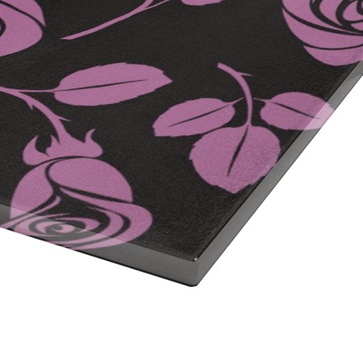 BlumenRosen-Hintergrund Schneidebrett (Ecke)