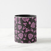 BlumenRosen-Hintergrund Tasse (Zentrum)