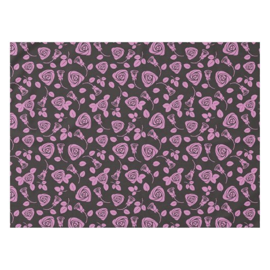 BlumenRosen-Hintergrund Tischdecke (Vorderseite (Horizontal))