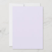 Blumenrost, Aquarellviolett-Engagement-Partei Einladung (Rückseite)