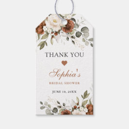 Blumenrost Creme Greenerity Gold Brautparty Geschenkanhänger