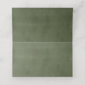 Blumenrost Creme Grüne Ristorante La Lanchetta Pla Platzkarte (Innenseite Aufgefaltet)