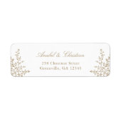 Blumenrost Grüne Creme Rücksendeadresse (Vorne)