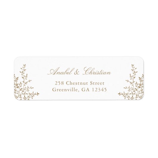 Blumenrost Grüne Creme Rücksendeadresse (Vorne)