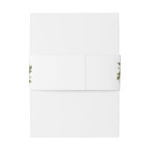 Blumenrost Grüne Peach Elegante Hochzeit Einladungsbanderole (Rückseitenbeispiel)