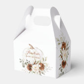 Blumenrost Grünpflanzen Pumpkin Fall Babydusche Geschenkschachtel (Rückseite)