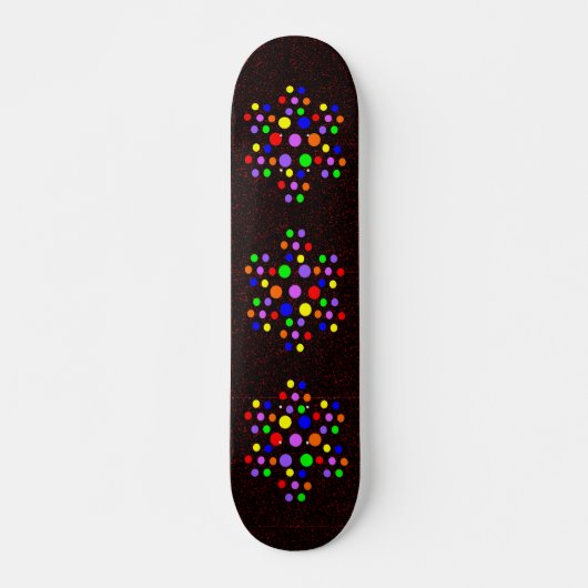 Blumenrost-Spots Skateboard (Vorne)