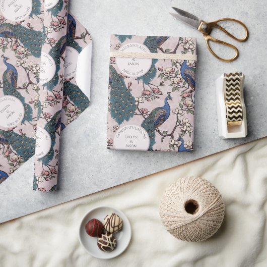 Blumenrost-Verlobung-Pflasterpapier Geschenkpapier (Kunsthandwerk)