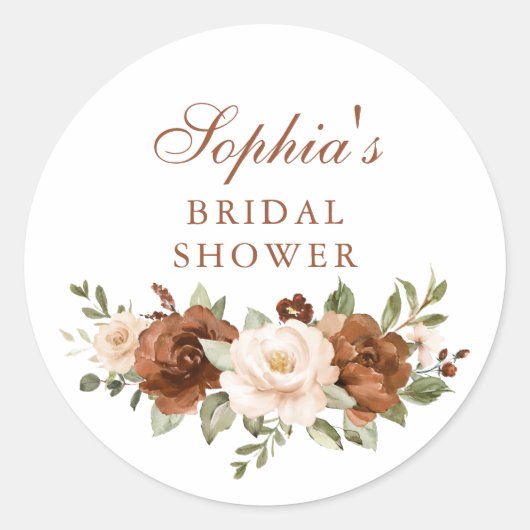 Blumenrostgrün Peach Umschlag Aufkleber Aufkleber (Vorderseite)