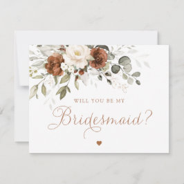 Blumenrostkrebs wird meine Bridesmaierkarte sein Einladung