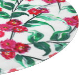 Blumenrot-Blume Muster-56698 Schneidebrett (Ecke)