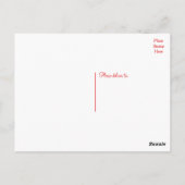 Blumenrot Danke Rose Blume - Hochzeit Liebe Postkarte (Rückseite)