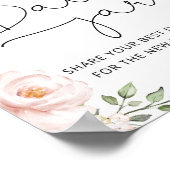 Blumenrot datiert die Ideen der Nacht. Datum jar b Poster (Ecke)