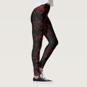 Blumenrot-Leggings Leggings (Rechts)